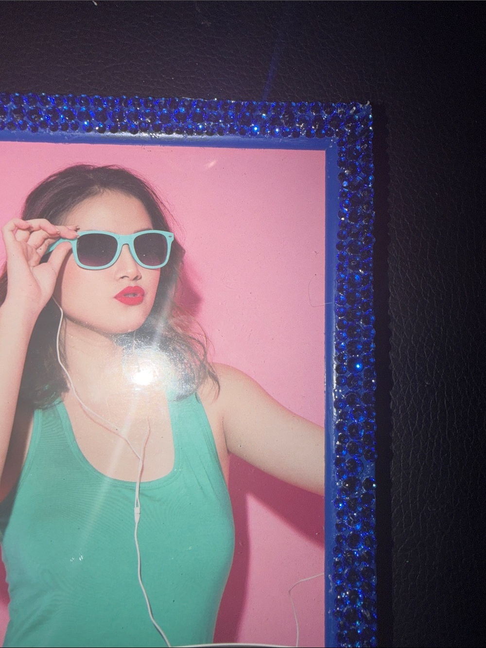 Blue Rhinestone 5x7 Picture Frame - Picture 3 of 4
